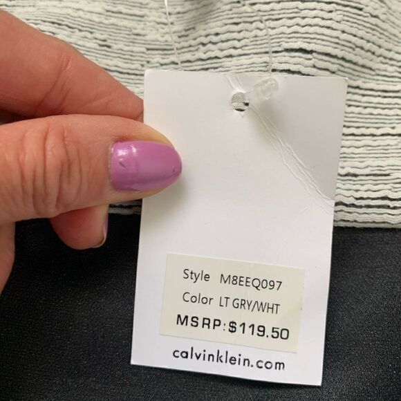 NWT Calvin Klein Line Detail Flyaway Jacket - Picture 15 of 15